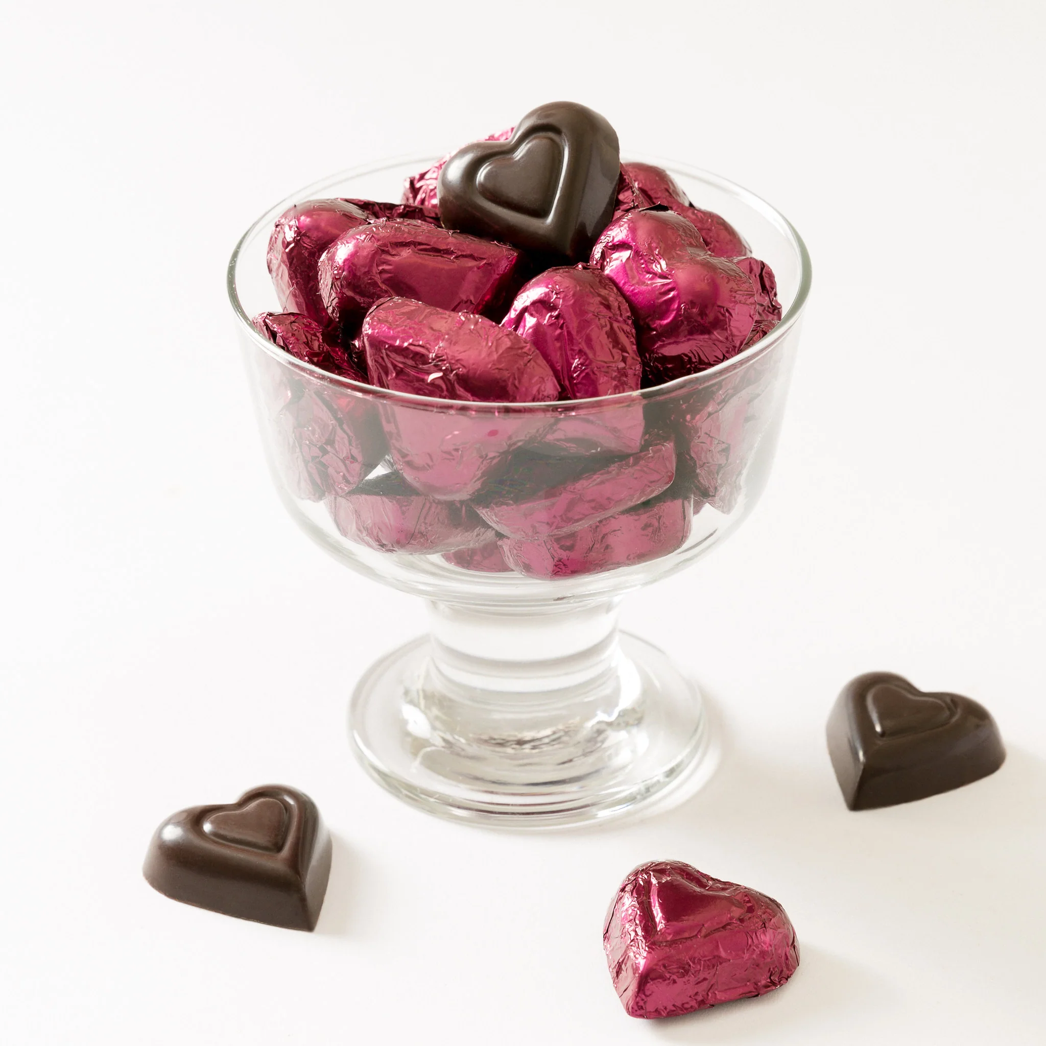 72% Dark Foiled Hearts