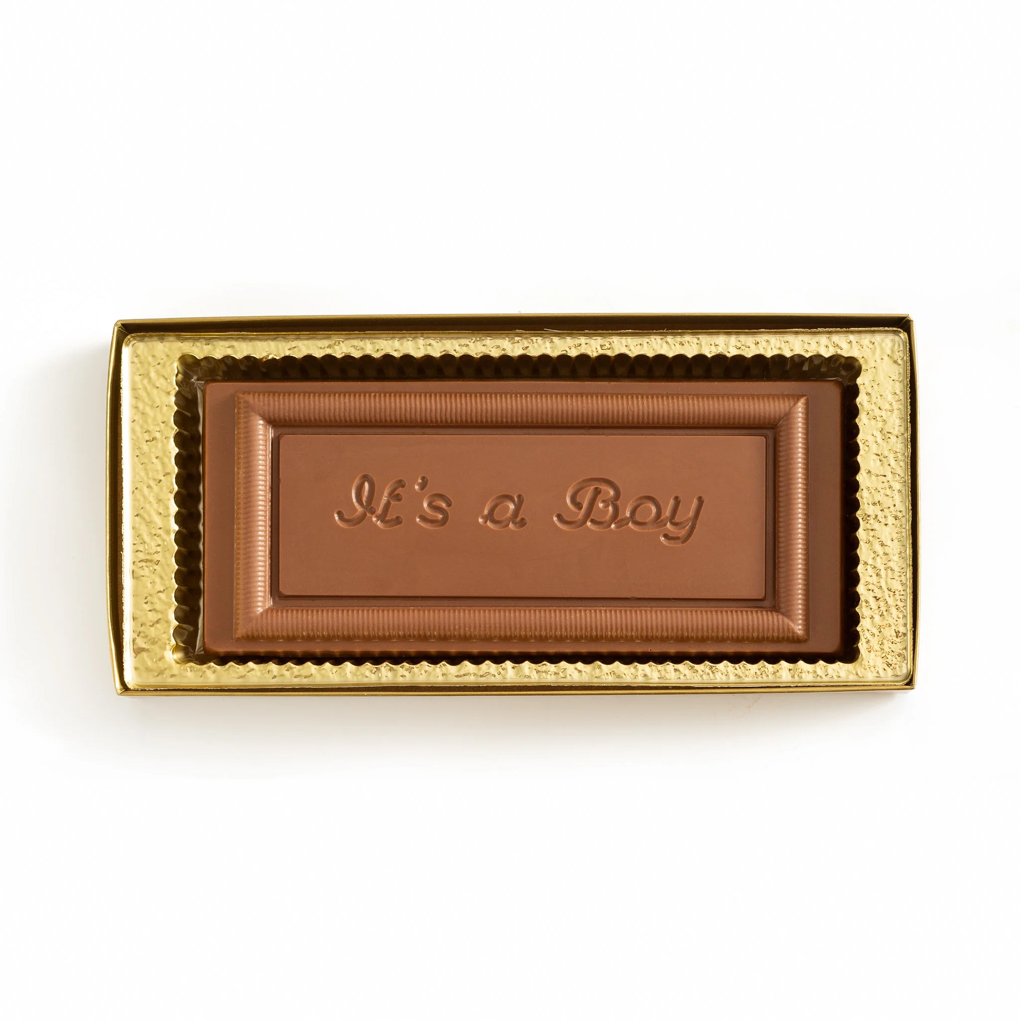 It's A Boy Chocolate Flat