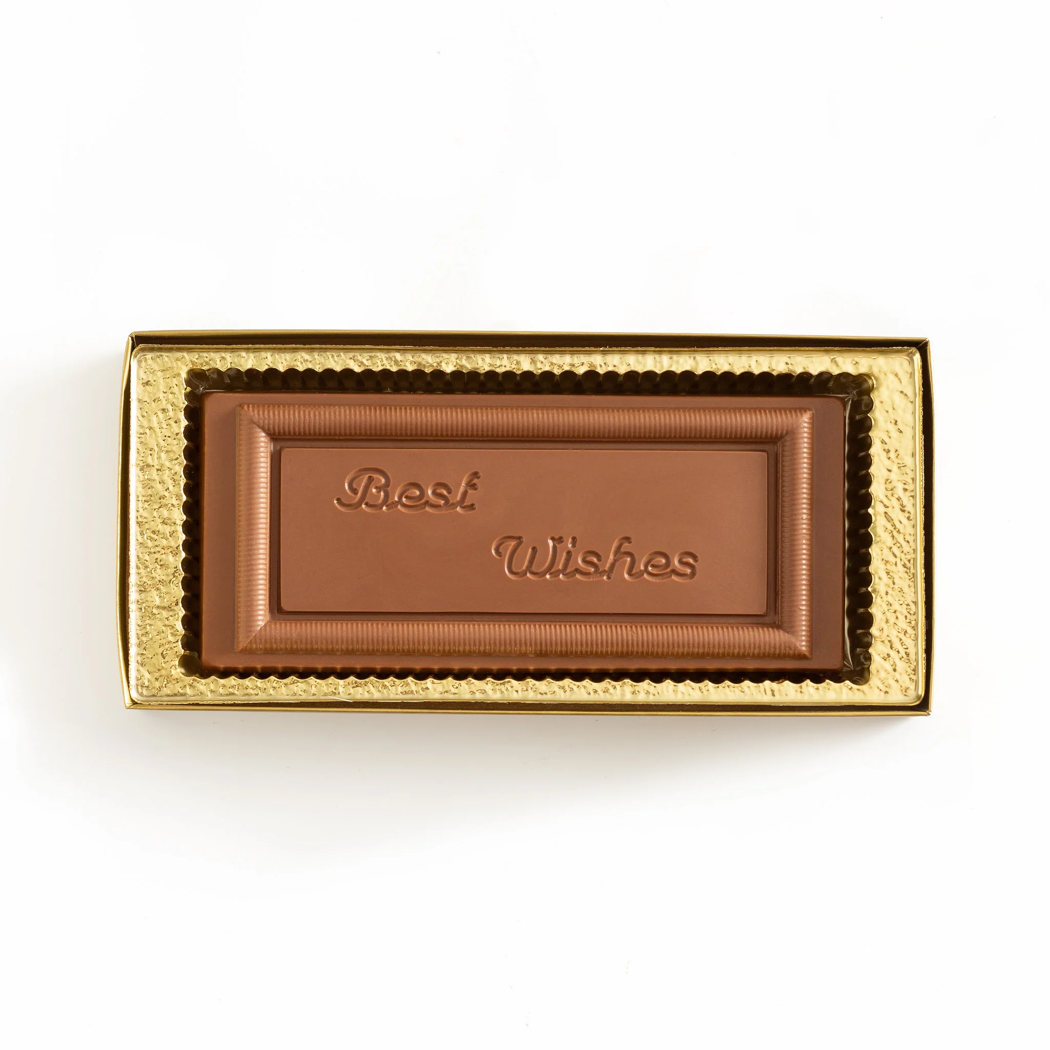 Best Wishes Chocolate Flat