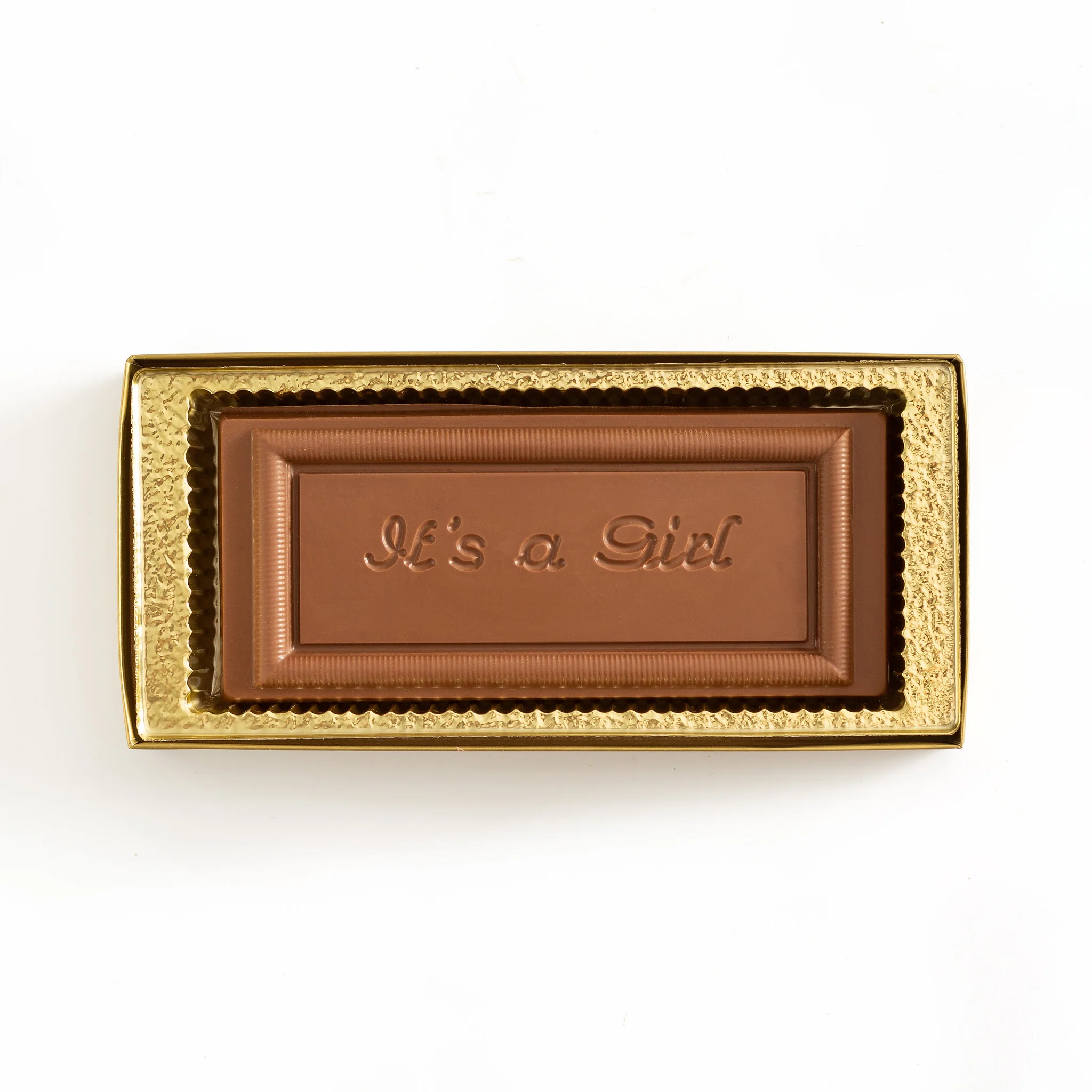 It's A Girl Chocolate Flat