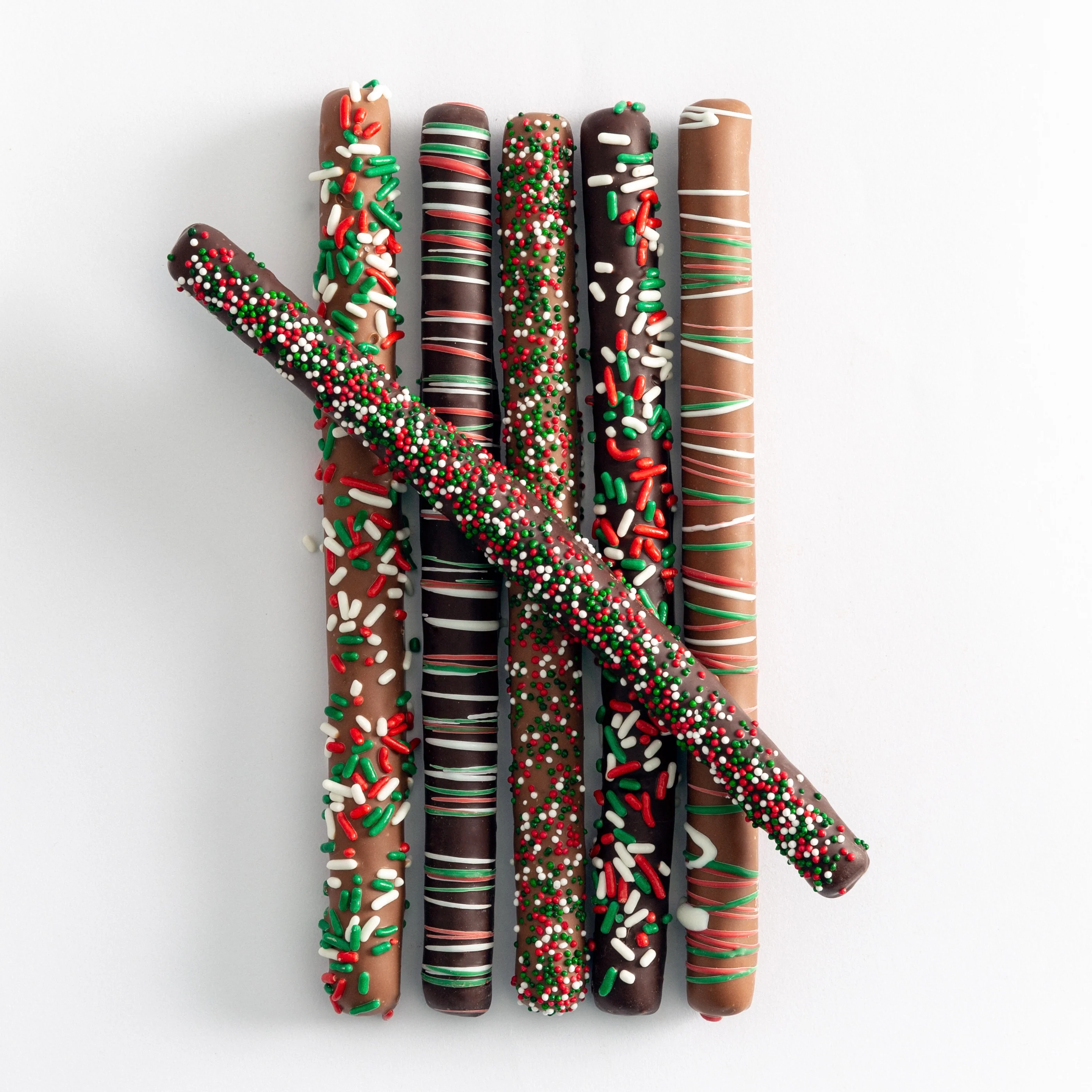 Pretzel Rods for Christmas